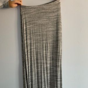 Grey Maxi Skirt with slits on each side
